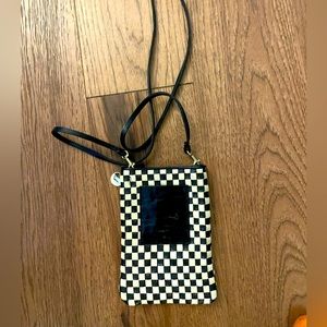 Clare V. Poche - black and white check *Hard to Find*